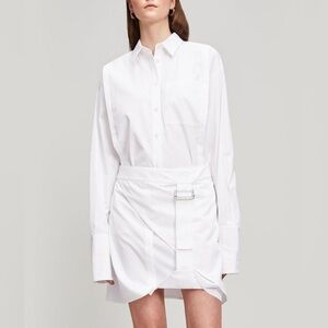 Helmut Lang Pulled Up White Shirt Dress
